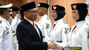 Wali Kota Cilegon Kukuhkan 55 Anggota Paskibraka untuk HUT ke-79 RI