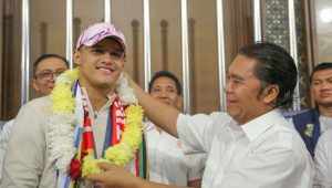 Pj Gubernur Banten Sambut Atlet Indonesia Usai Berlaga di Olimpiade Paris 2024