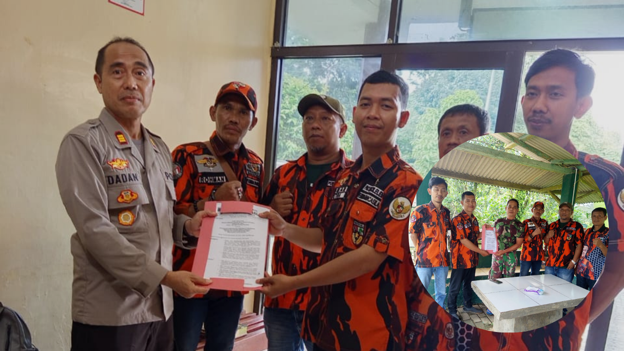 Foto: Penyerahan Surat Keputusan (SK) Pemuda Pancasila Pimpinan Anak Cabang Kecamatan Cileles,Lebak-Banten Kepada Muspika,Polsek,Koramil dan Kec.Cileles,sebagai bentuk legalitas dan komitmen kerjasama menjaga kondusifitas wilayah.