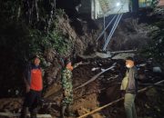 Longsor Terjang Rumah Warga di Kampung Cikadu, BPBD dan Muspika Langsung Tinjau Lokasi