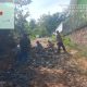 Pemuda Pancasila PAC Muncang Gelar Gotong Royong Perbaikan Jalan di Kampung Nagara