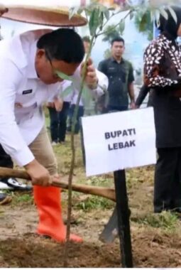 Wakil Bupati Lebak Hadiri Penanaman Seribu Pohon dan Peresmian Jembatan Merah Putih Presisi