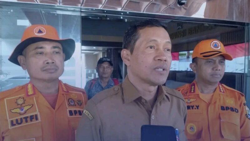 Asda I Pemprov Banten, Komarudin memberikan keterangan terkait capaian dapur SPPG dan penyaluran program Makan Bergizi Gratis di Provinsi Banten, Kamis (21/5/2026).
