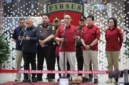 Suasana Konferensi Pers terkait penangkapan Eks Kepala BGN Dadan Hindayana beserta dua mantan wakilnya, Lodewyk Pusung dan Sonny Sonjaya di Kejagung, Jakarta, Rabu (3/6/2026)