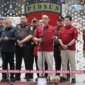 Suasana Konferensi Pers terkait penangkapan Eks Kepala BGN Dadan Hindayana beserta dua mantan wakilnya, Lodewyk Pusung dan Sonny Sonjaya di Kejagung, Jakarta, Rabu (3/6/2026)