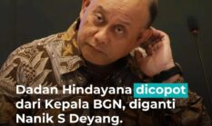 BREAKING NEWS: Presiden Prabowo Copot Dadan Hindayana dari Jabatan Kepala BGN