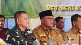 Brigjen TNI Thomas Rajunio bersama Bupati Bogor Rudy Susmanto saat menghadiri peresmian Pos Koramil 0621-10/Cisarua-Megamendung di Desa Sukakarya, Kecamatan Megamendung, Kabupaten Bogor, Senin (22/6/2026). Peresmian tersebut merupakan upaya memperkuat pelayanan kewilayahan serta mendukung stabilitas keamanan dan ketertiban masyarakat.