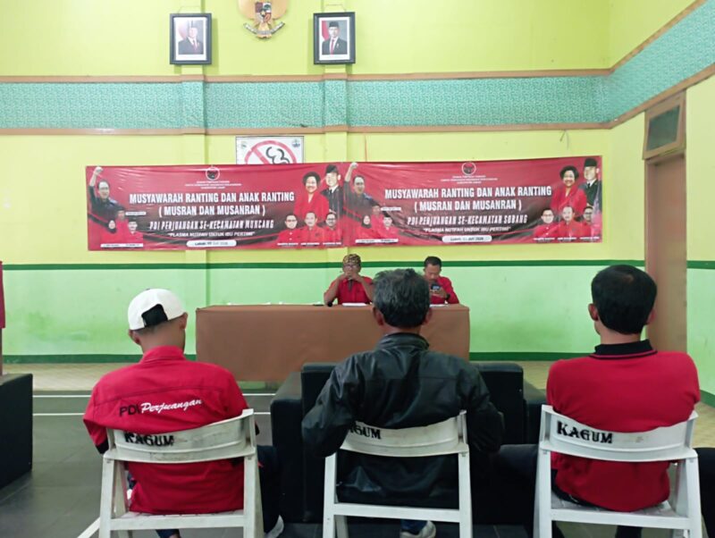 Kader dan pengurus PDI Perjuangan mengikuti Musran dan Musanran se-Kecamatan Sobang dan Kecamatan Muncang dengan mengusung semangat 