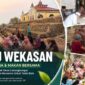 Warga Kampung Baru Indah/Pasir Angin, Desa Calungbungur, Kecamatan Sajira, Kabupaten Lebak, mengikuti doa dan makan bersama dalam rangka memperingati tradisi Rabu Wekasan di Masjid Agung Nurul Ikhlas, Rabu (12/8/2026).