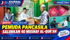 Keterangan Foto:

Pimpinan Redaksi Journal Media News, A. Zaenal Ulum, S.H., bersama tokoh agama Masjid Jami’ Al-Maghfiroh, Ustaz Mashudi atau Kiai Odih, dalam kegiatan penyaluran bantuan 40 mushaf Al-Qur’an dari Ketua Pemuda Pancasila Kecamatan Muncang, M. Fadilah, untuk mendukung aktivitas keagamaan di Kampung Muhara, Desa Cirompang, Kecamatan Muncang, Kabupaten Lebak.